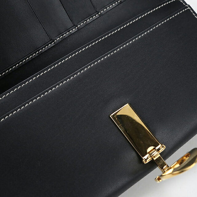 中古 フェラガモ 長財布二折 レディース ブランド FERRAGAMO ガンチーニ 22 0120 ブラック USDFR112928011