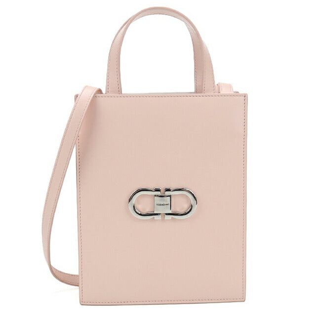 中古 フェラガモ トートバッグ レディース ブランド FERRAGAMO ガンチーニ 2WAY 21 8358 ピンク USDFR114043011