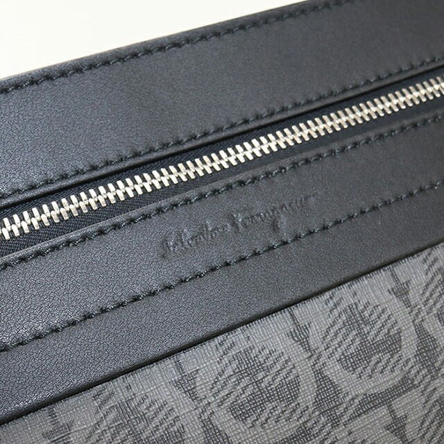 中古 フェラガモ ショルダーバッグ メンズ ブランド FERRAGAMO 24 A225 ブラック USDFR114088011