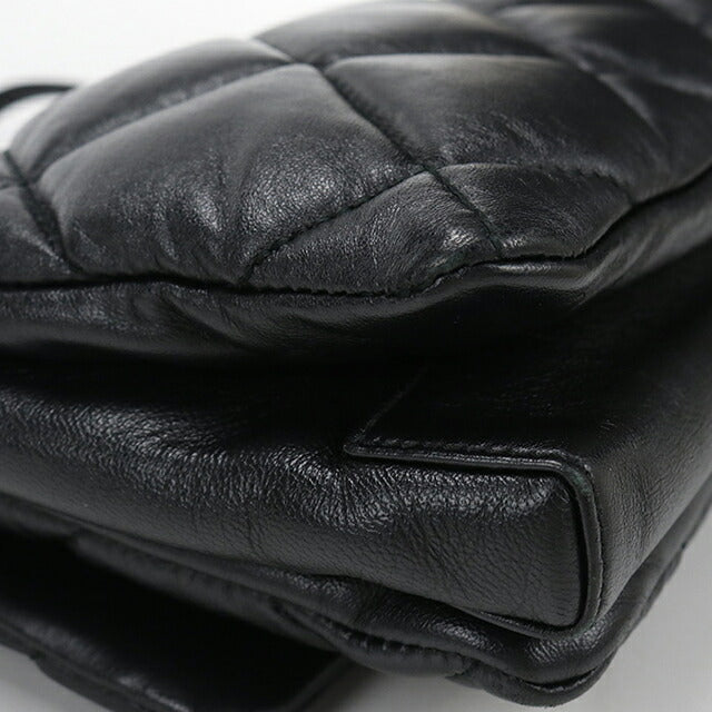 中古 フェラガモ ショルダーバッグ レディース ブランド FERRAGAMO ヴァラリボン チェーン 21 E767 ブラック USDFR114159011
