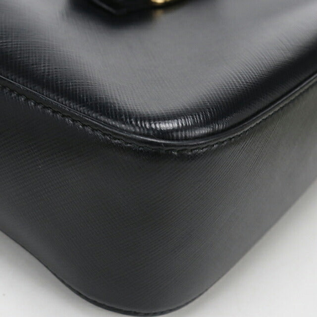 中古 フェラガモ ショルダーバッグ レディース ブランド FERRAGAMO ヴァラリボン チェーン 21 F568 ブラック USDFR114222011
