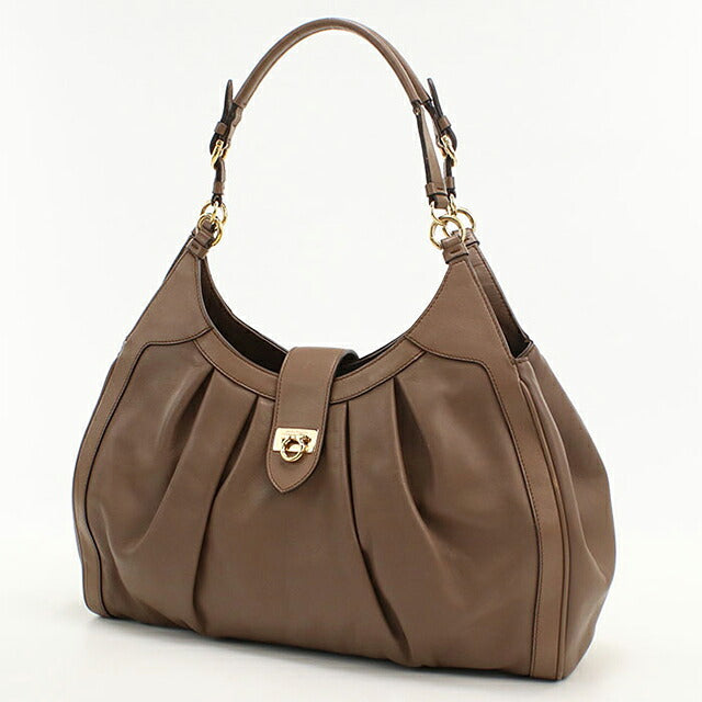 フェラガモ ハンドバッグ レディース ブランド FERRAGAMO ガンチーニ 21 D227 ブラウン USDFR118679011