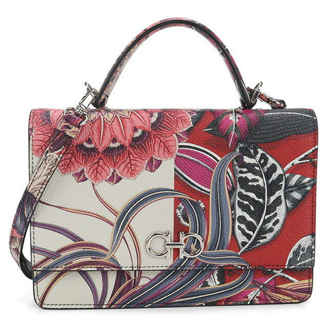 二手 Ferragamo 手提包 女士品牌 FERRAGAMO Gancini 2WAY 22 D866 红色包 USDFR96166011