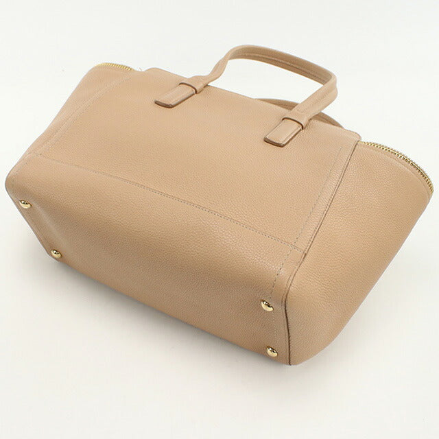 中古 フェラガモ トートバッグ レディース ブランド FERRAGAMO ガンチーニ 21 D698 ベージュ バッグ USDFR98308011