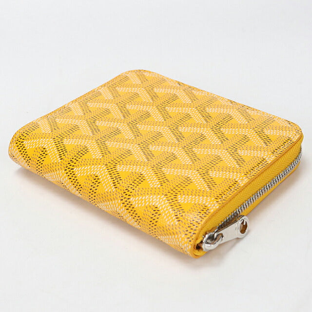中古 ゴヤール 小銭入れ ユニセックス ブランド GOYARD マティニョン PM ウォレット イエロー USDGO113611011