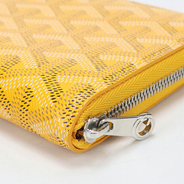 中古 ゴヤール 小銭入れ ユニセックス ブランド GOYARD マティニョン PM ウォレット イエロー USDGO113611011
