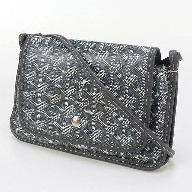 中古 ゴヤール ポーチウォレット ユニセックス ブランド GOYARD プリュメ ポーチウォレット グレー 財布 USDGO97562011