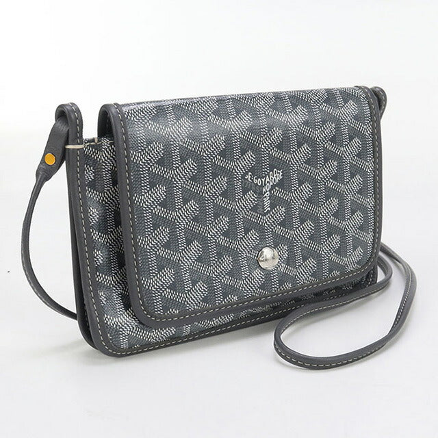 中古 ゴヤール ポーチウォレット ユニセックス ブランド GOYARD プリュメ ポーチウォレット グレー 財布 USDGO97562011