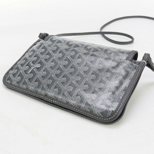 中古 ゴヤール ポーチウォレット ユニセックス ブランド GOYARD プリュメ ポーチウォレット グレー 財布 USDGO97562011