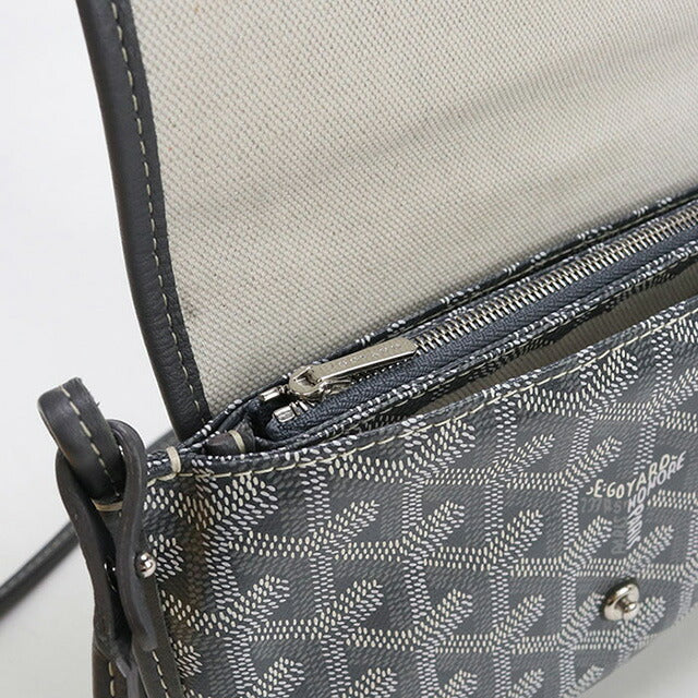 中古 ゴヤール ポーチウォレット ユニセックス ブランド GOYARD プリュメ ポーチウォレット グレー 財布 USDGO97562011