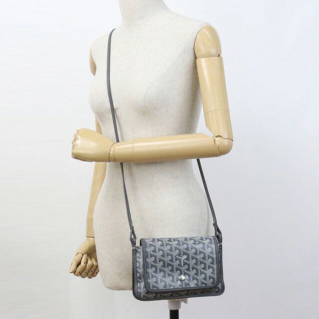 中古 ゴヤール ポーチウォレット ユニセックス ブランド GOYARD プリュメ ポーチウォレット グレー 財布 USDGO97562011