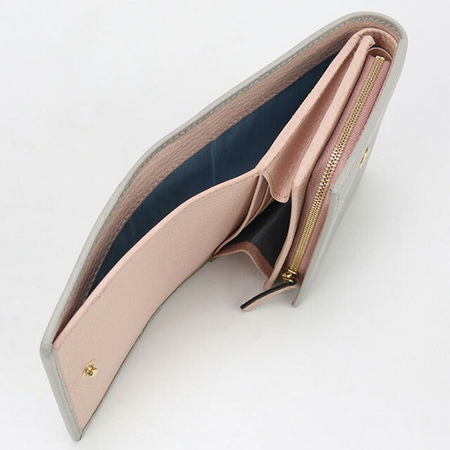 中古 グッチ 二折財布 レディース ブランド GUCCI GGマーモント ミディアム ウォレット レザー 598587 グレー 財布 USDGU100084011