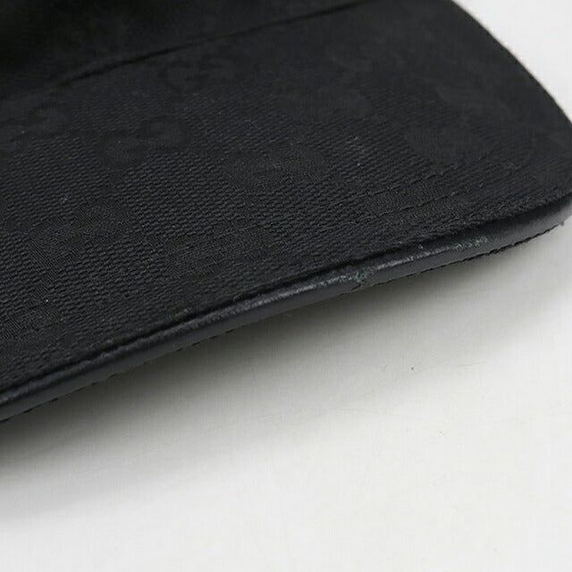 Used Gucci Cap Unisex Brand GUCCI GG Canvas Baseball Cap 200035 Black Hat USDGU103105011
