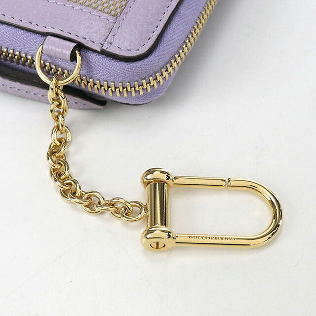 中古 グッチ キーリング付小銭入れ レディース ブランド GUCCI オフィディア ジャンボGGコインケース レザー 726503 パープル 財布 USDGU103683011