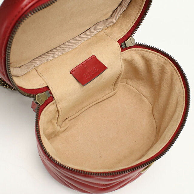 中古 グッチ リュック レディース ブランド GUCCI GGマーモント バックパック レザー 598594 レッド USDGU104388011