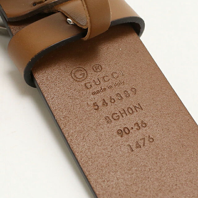 二手 Gucci 皮带 男士品牌 GUCCI 联扣 G 皮革 546389 棕色 USDGU104591011