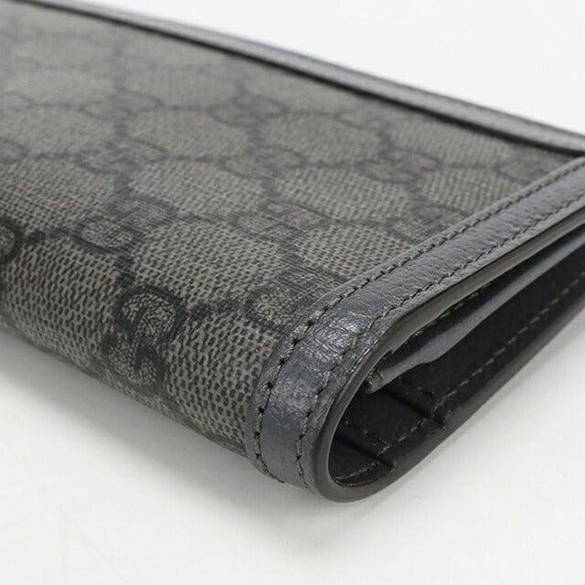 Used Gucci long wallet with double fold coin purse Men&