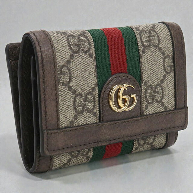 中古 グッチ 三つ折り財布 レディース ブランド GUCCI オフィ 中古 グッチ 三つ折り財布 レディース ブランド GUCCI オフィ