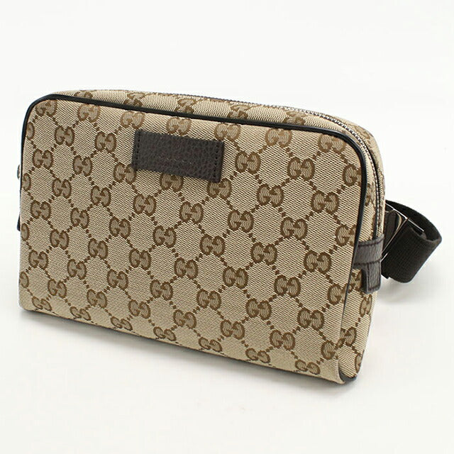 Used Gucci body bag unisex brand GUCCI GG canvas belt bag 449174 beige USDGU107221011