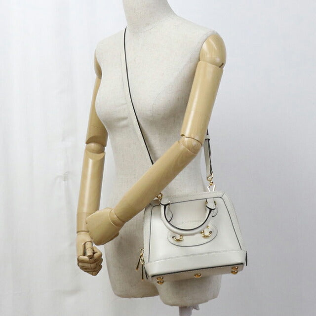 中古 グッチ ハンドバッグ レディース ブランド GUCCI ホースビット 2WAY レザー 640716 ホワイト バッグ USDGU107420011