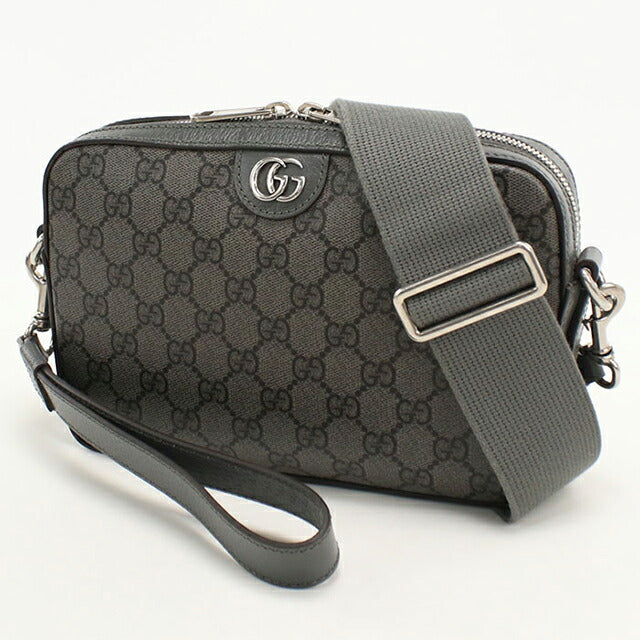 中古 グッチ 斜め掛け ショルダーバッグ メンズ ブランド GUCCI オフィディア スモールクロスボディバッグ 699439 グレー USDGU107930011