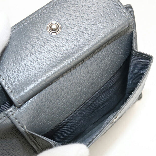中古 グッチ 二つ折り財布 二折財布 メンズ ブランド GUCCI GGスプリーム GGコインウォレット 768244 グレー 財布 USDGU107993011