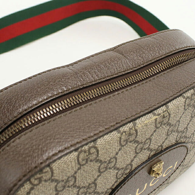 二手 Gucci 斜挎单肩包 女士品牌 GUCCI Neo 复古邮差包 476466 米色 USDGU108546011
