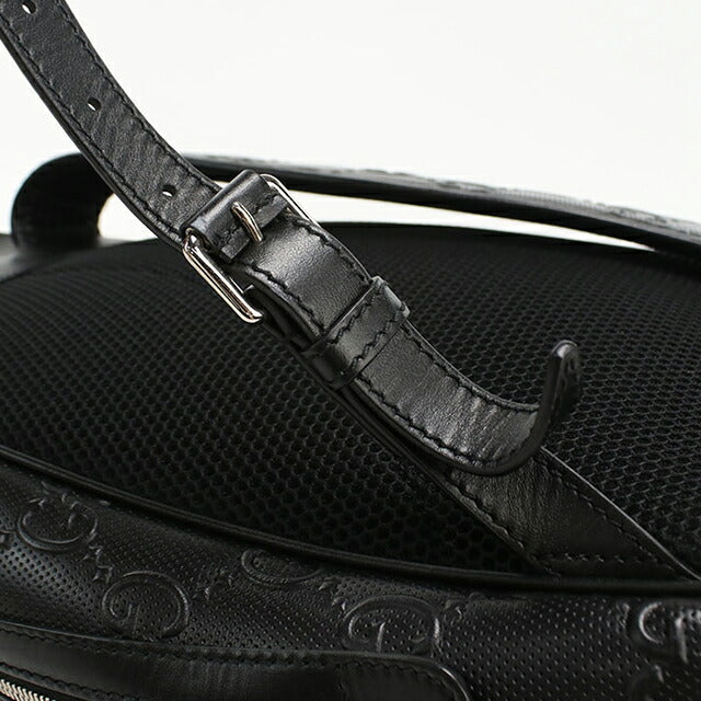 中古 グッチ リュック メンズ ブランド GUCCI GGエンボス バックパック レザー 658579 ブラック USDGU108930011