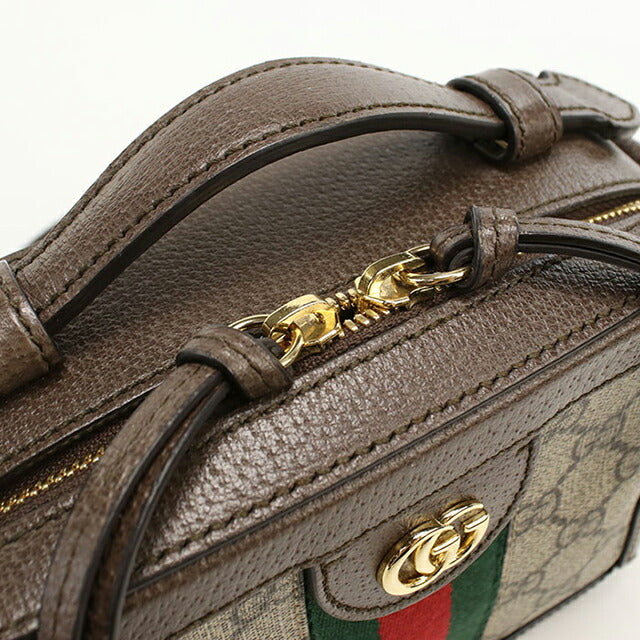 二手 Gucci 斜挎单肩包 女士品牌 GUCCI GG Supreme 链条皮革 602576 米色 USDGU109579011