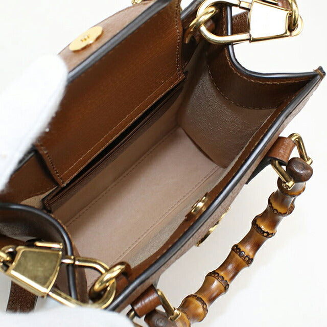 Used Gucci tote bag ladies brand GUCCI Diana 2WAY leather 739079 brown USDGU109791011
