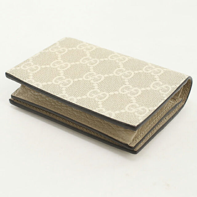 Used Gucci Bifold Wallet Bifold Wallet Ladies Brand GUCCI Double G Card Case Wallet Leather 658610 Beige USDGU109882011