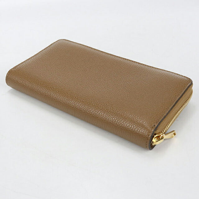 Used Gucci long wallet round zipper ladies brand GUCCI Zumi zip around wallet leather 570661 brown USDGU109987011