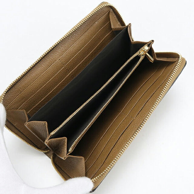 Used Gucci long wallet round zipper ladies brand GUCCI Zumi zip around wallet leather 570661 brown USDGU109987011