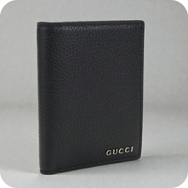 中古 グッチ 二つ折り財布 二折財布 メンズ ブランド GUCCI GUCCI ロゴ コインウォレット レザー 795292 ブラック USDGU110313011