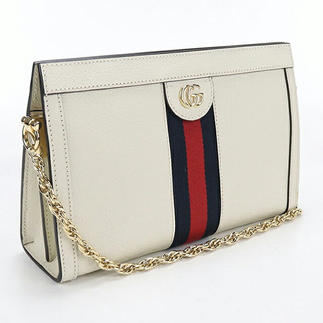 Used Gucci shoulder bag ladies brand GUCCI Ophidia chain bag leather 719883 white USDGU110410011