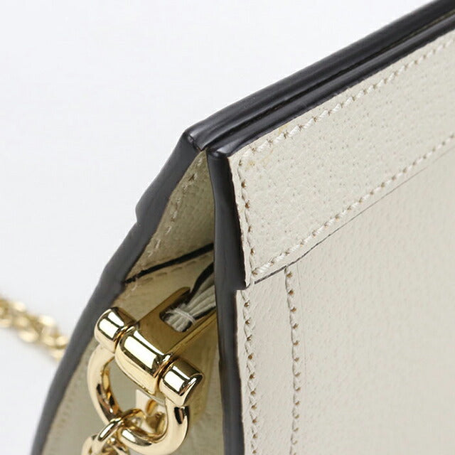 Used Gucci shoulder bag ladies brand GUCCI Ophidia chain bag leather 719883 white USDGU110410011
