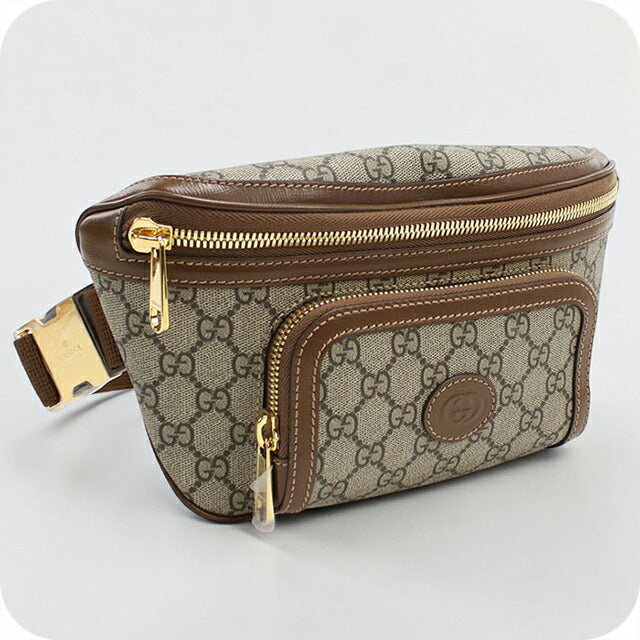 中古 グッチ ボディバッグ メンズ ブランド GUCCI インターロッキングG