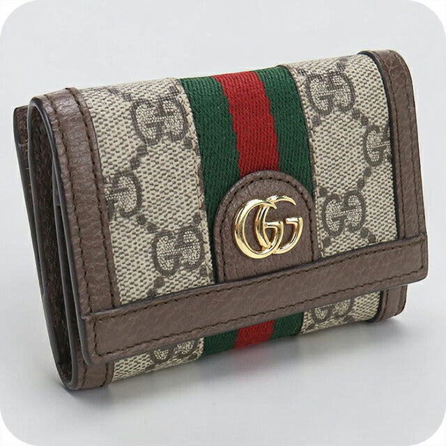 Used Gucci tri-fold wallet tri-fold wallet ladies brand GUCCI Ophidia 644334 Beige USDGU110727011