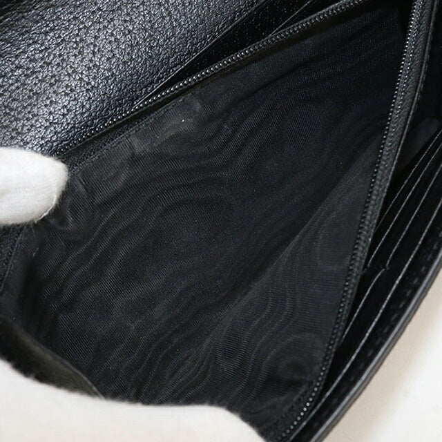 Used Gucci long wallet bi-fold ladies brand GUCCI Ophidia Continental wallet leather 523153 black USDGU110850011