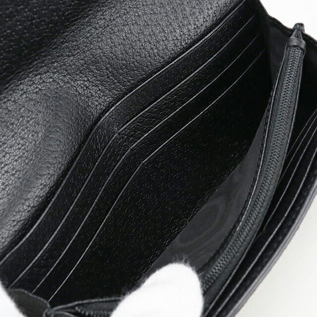 Used Gucci long wallet bi-fold ladies brand GUCCI Ophidia Continental wallet leather 523153 black USDGU110850011