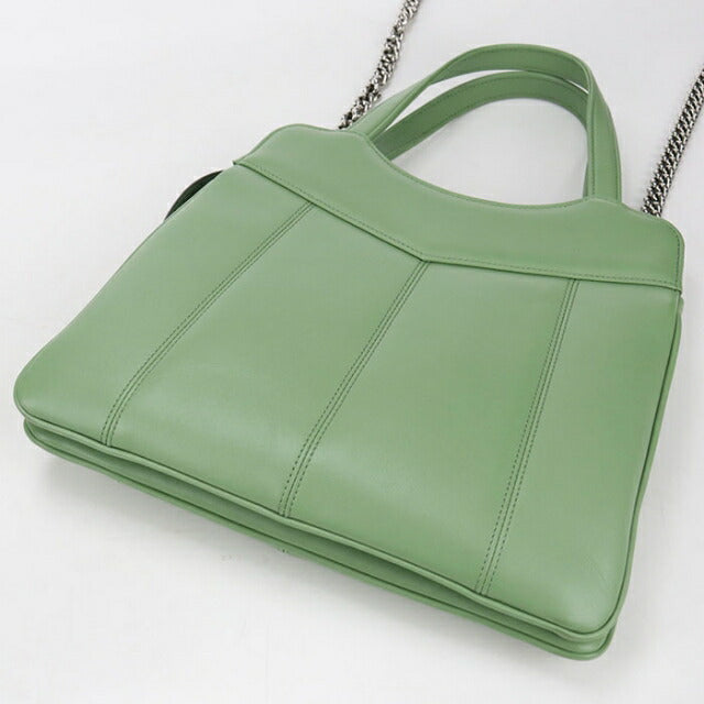 Used Gucci tote bag ladies brand GUCCI petit GG 2WAY leather 745918 green USDGU111468011