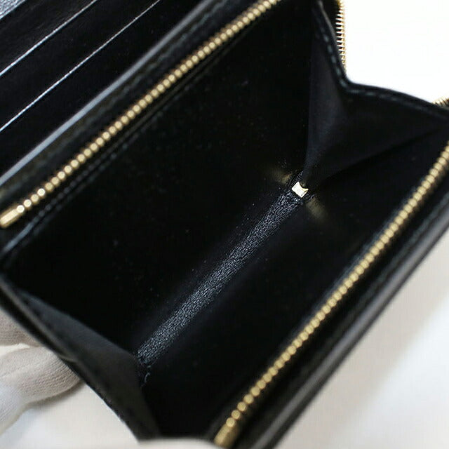 中古 グッチ 二つ折り財布 二折財布 コンパクト レディース ブランド GUCCI GGマトラッセ レザー 723799 ブラック USDGU111723011