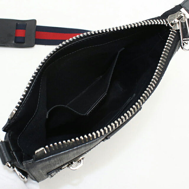 中古 グッチ 斜め掛け ショルダーバッグ メンズ ブランド GUCCI GGスプリーム スモール メッセンジャーバッグ 523599 ブラック USDGU112111011
