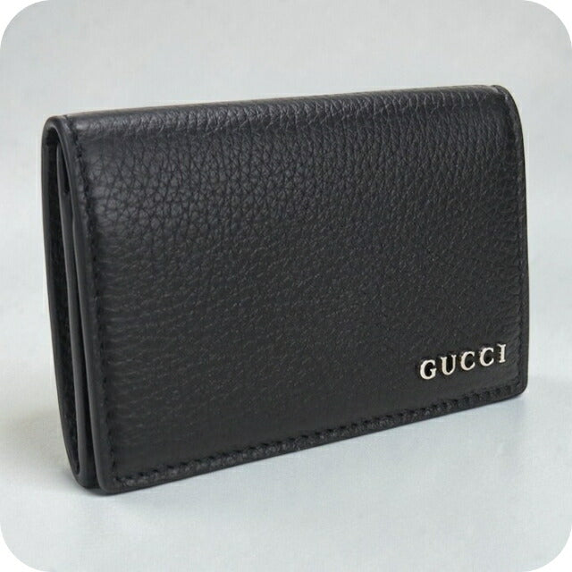 中古 グッチ 名刺入れ メンズ ブランド GUCCI グッチロゴ カードケース