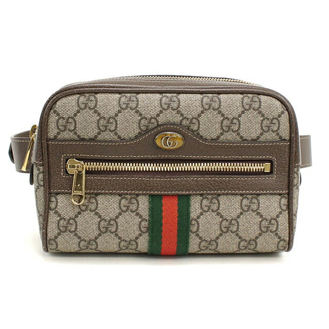 中古 グッチ ボディバッグ レディース ブランド GUCCI オフィディア ベルトバッグ レザー 517076 ベージュ USDGU112315011