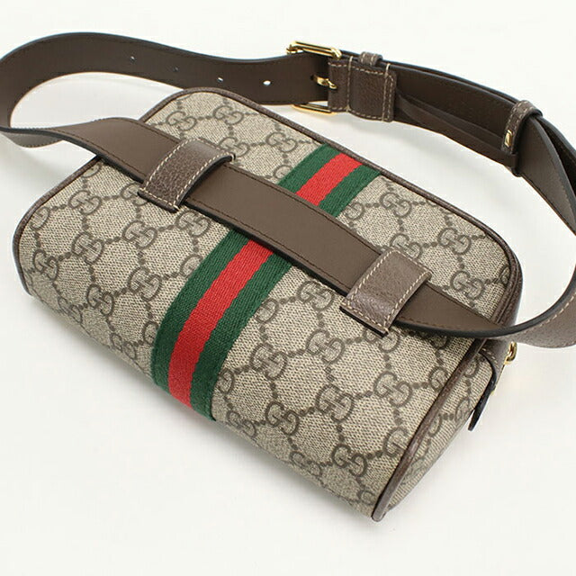 中古 グッチ ボディバッグ レディース ブランド GUCCI オフィディア ベルトバッグ レザー 517076 ベージュ USDGU112315011