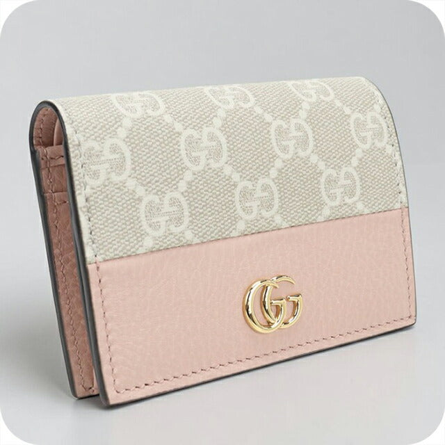 GUCCI ベージュ 二つ折り財布　新品　値下げ中 中古 グッチ 二つ折り財布 二折財布 レディース ブランド GUCCI ダブル