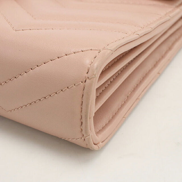 中古 グッチ チェーンウォレット レディース ブランド GUCCI GGマーモント 474575 ピンク USDGU112695011