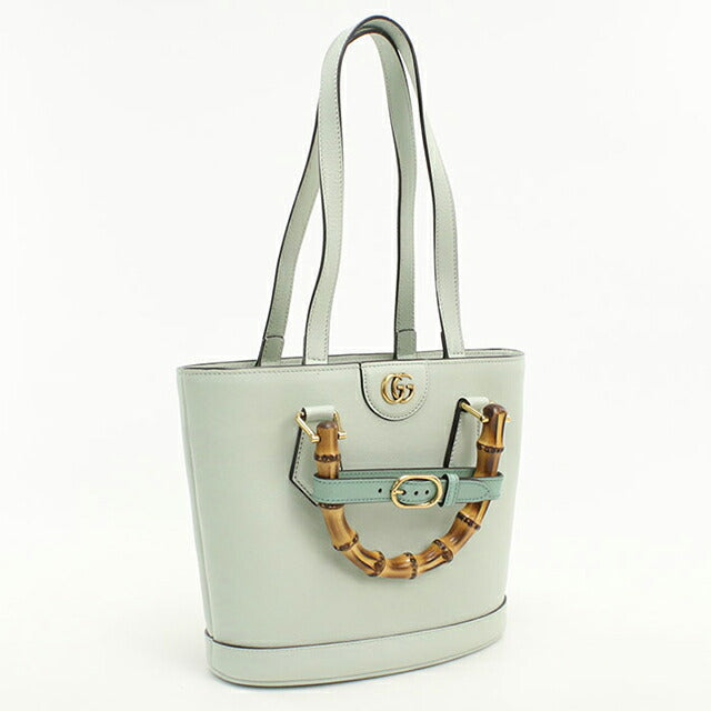 中古 グッチ トートバッグ レディース ブランド GUCCI グッチ ダイアナ バンブー2WAY レザー 750396 グリーン USDGU112917011