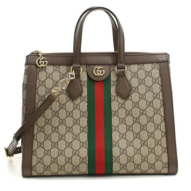 中古 グッチ トートバッグ レディース ブランド GUCCI オフィディア 2WAY レザー 524537 ベージュ USDGU112957011